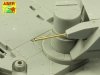 Aber 35 L-187 Armament for Russian Main Battle Tank T-14 ARMATA barrel for 125 mm 2A82-1M cannon & barrel for 12,7 mm Kord AA MG 1/35